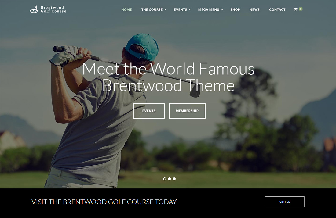 Brentwood WordPress Golf Theme