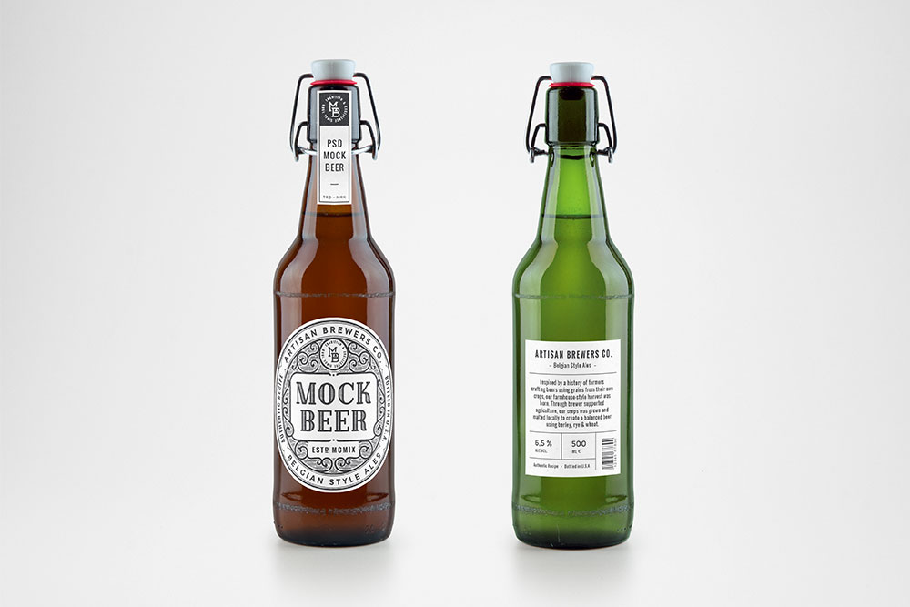39 Awesome Beer Bottle Mockups For Brewing Industry Colorlib