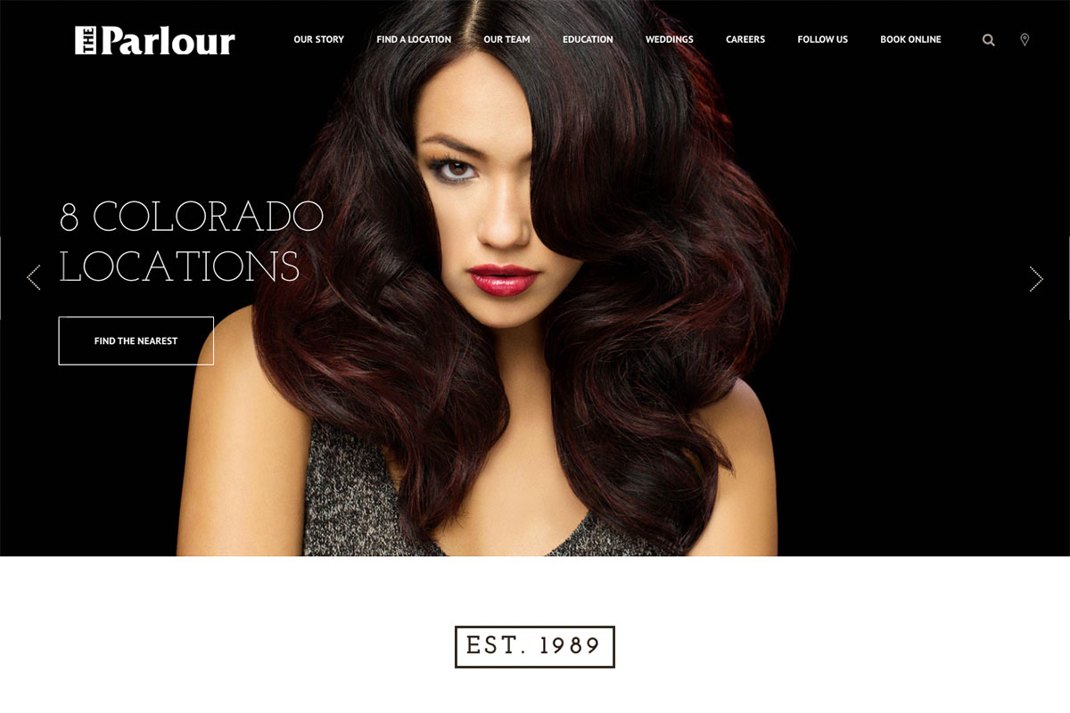 3 hair salon websites design