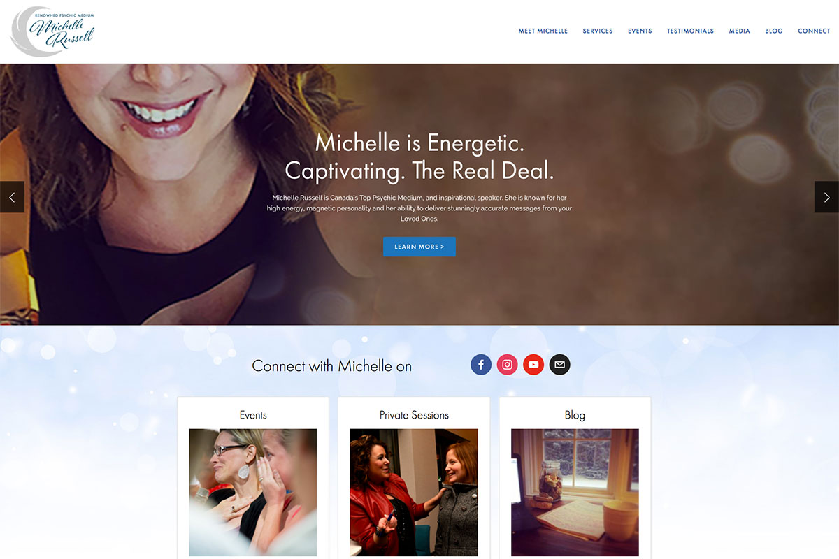 Michelle Russel - Private Psychic Website Design