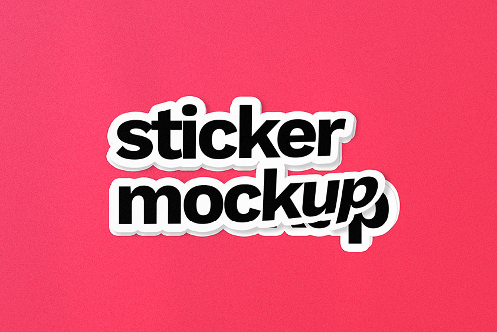 sticker mockups