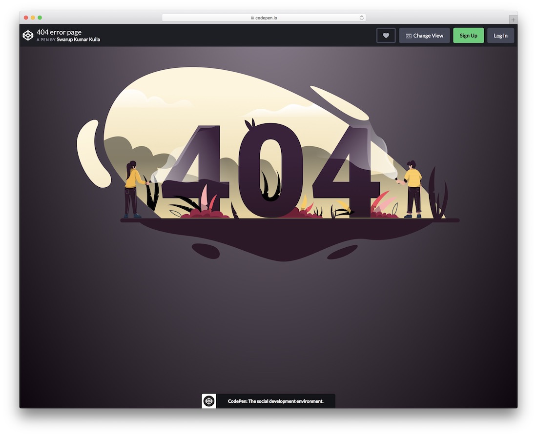 404 error page free error page template