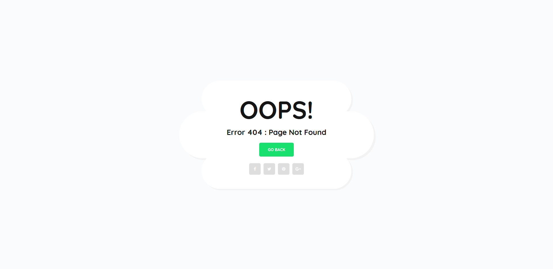 22 Best Free 22 Error Page Templates 2221 - Colorlib Throughout Html5 Blank Page Template
