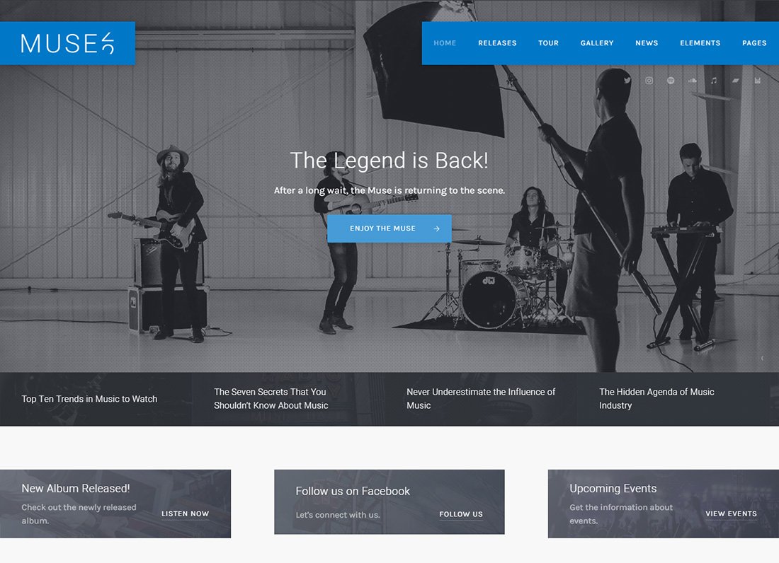 Muse accessible WordPress theme