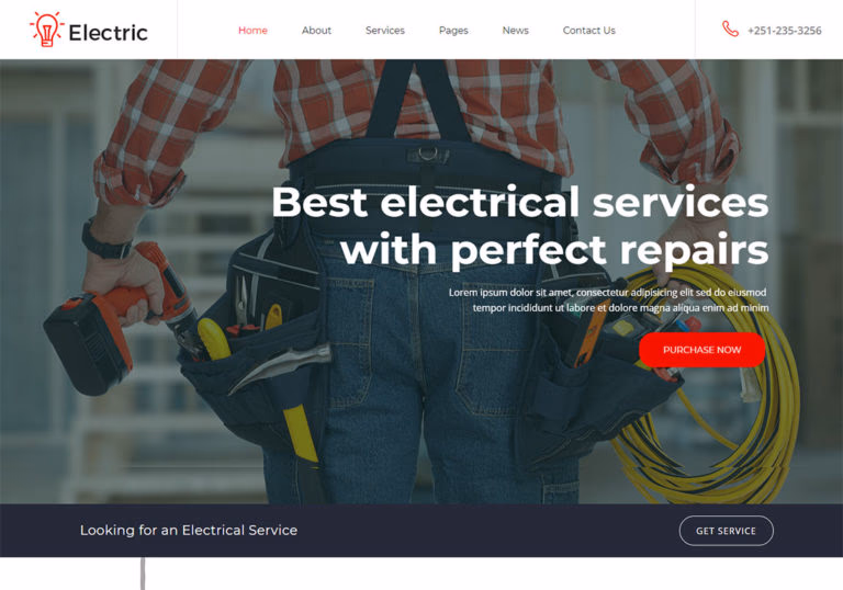 15 Electrician Website Templates 2026 (HTML & WordPress) - Colorlib