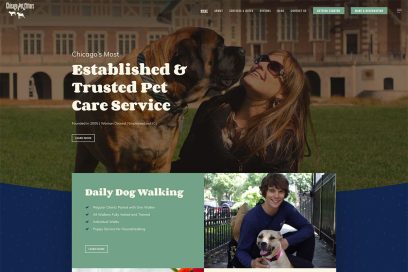 Pet Care Website Design Examples