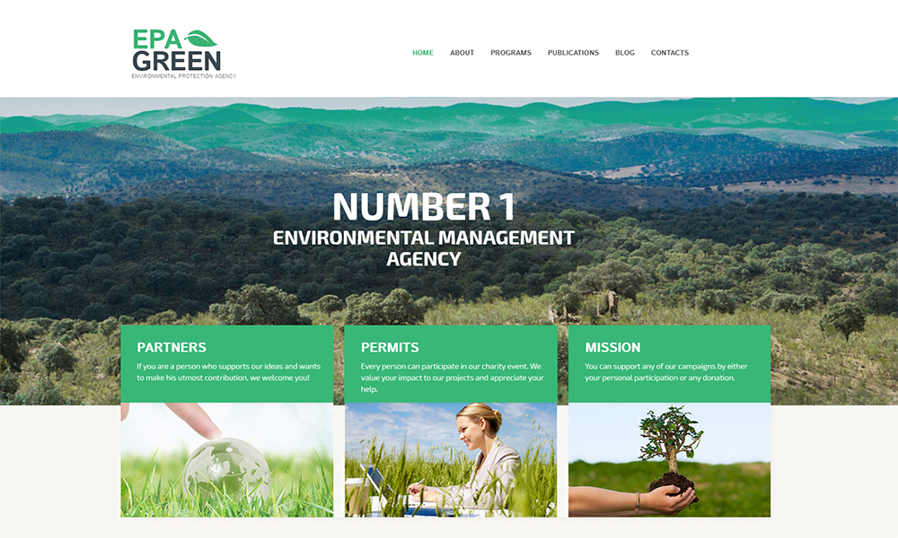 Environmental Protection Agency WordPress Theme