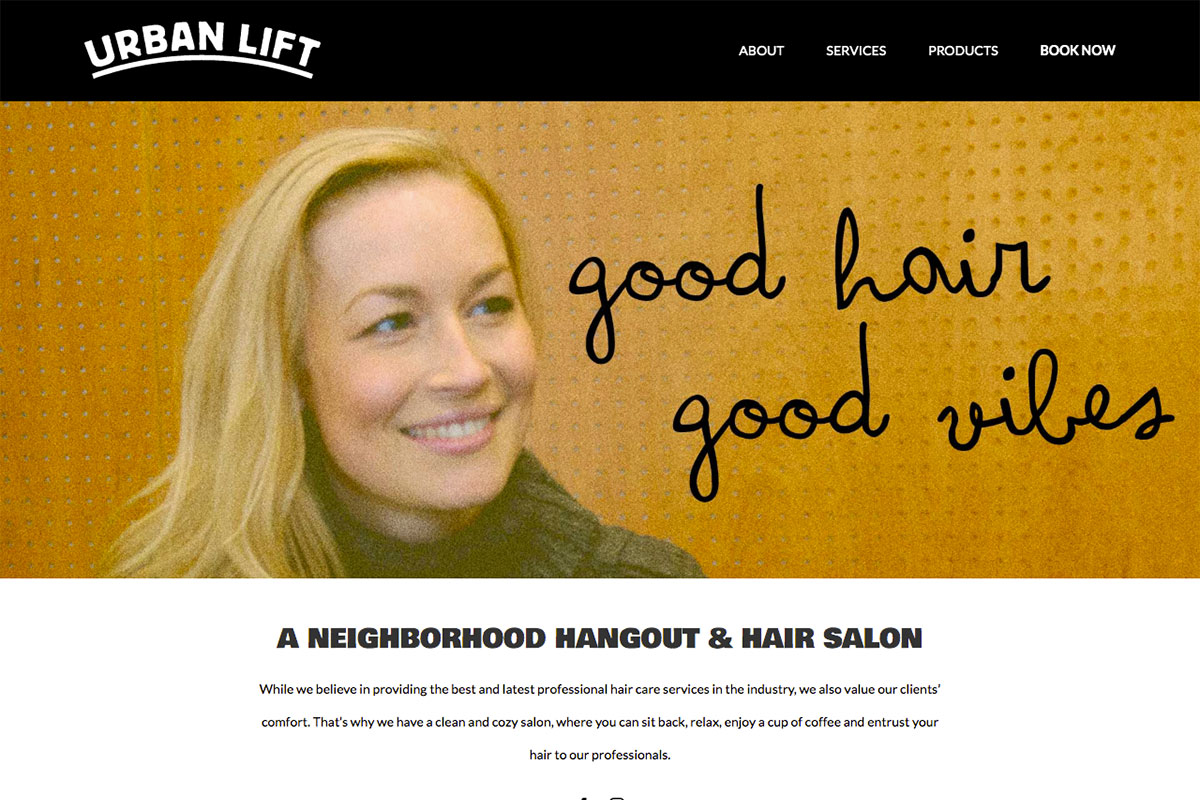 5 hair salon websites design