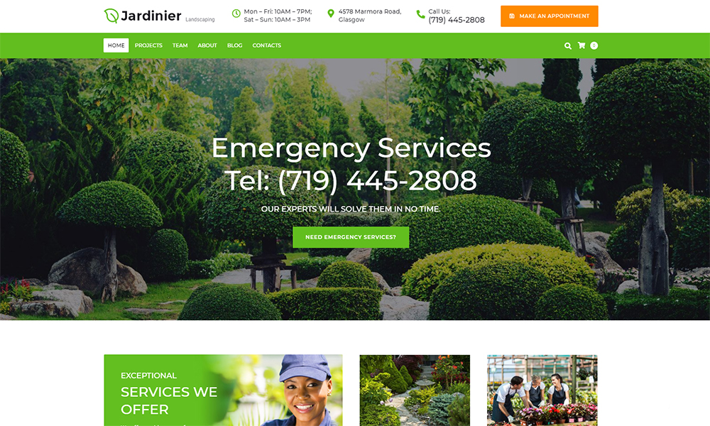 Landscaping Services WordPress Theme