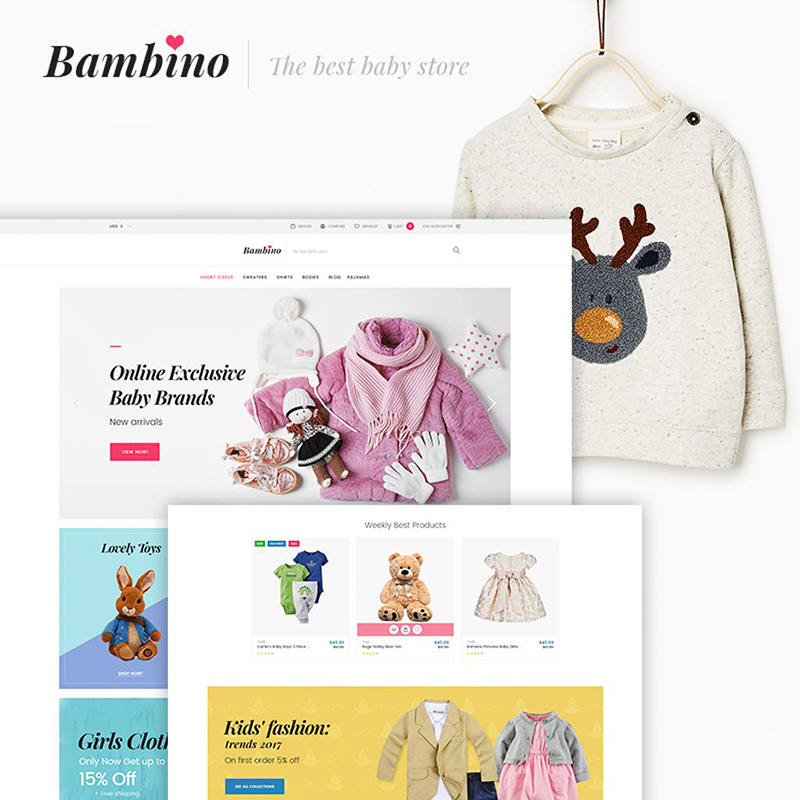 Bambino - Baby Store Responsive WooCommerce Theme