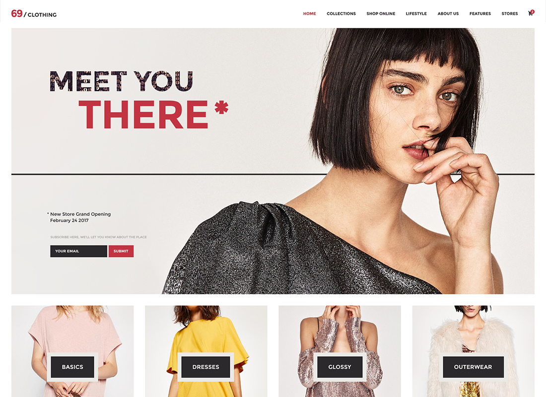 69 Clothing | Brand Store & Fashion Boutique WordPress Theme