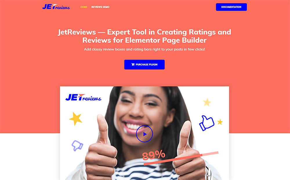 JetReviews - Reviews Widget for Elementor Page Builder WordPress Plugin