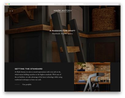 Carpentry Website Designs