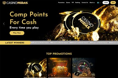 Casino Website Design examples