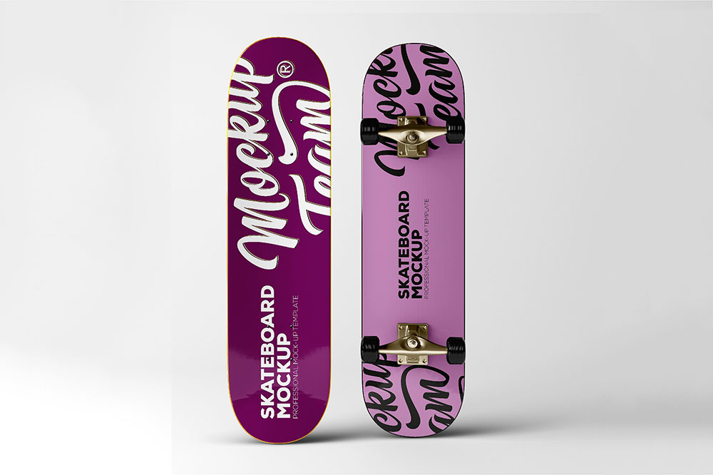 skateboard mockups