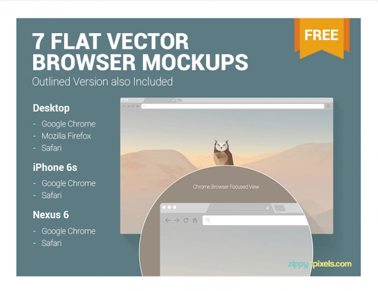 Top 30 Web Browser Mockups in PSD and AI 2021 - Colorlib