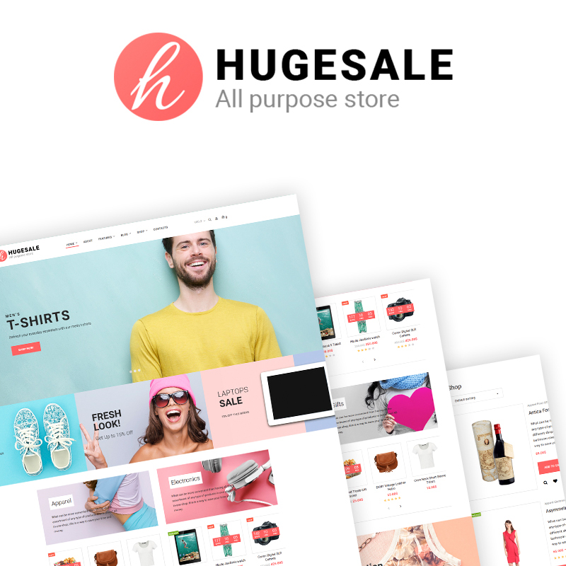 Hugesale - Multipurpose Store Elementor WooCommerce Theme