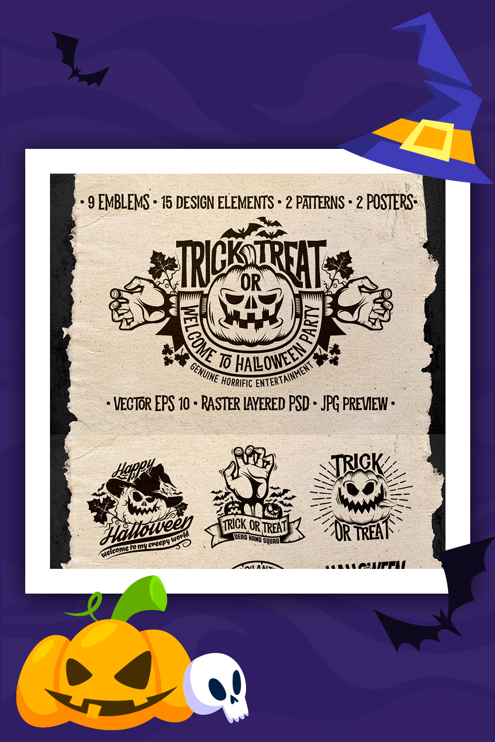 Halloween Logo Pack Illustration