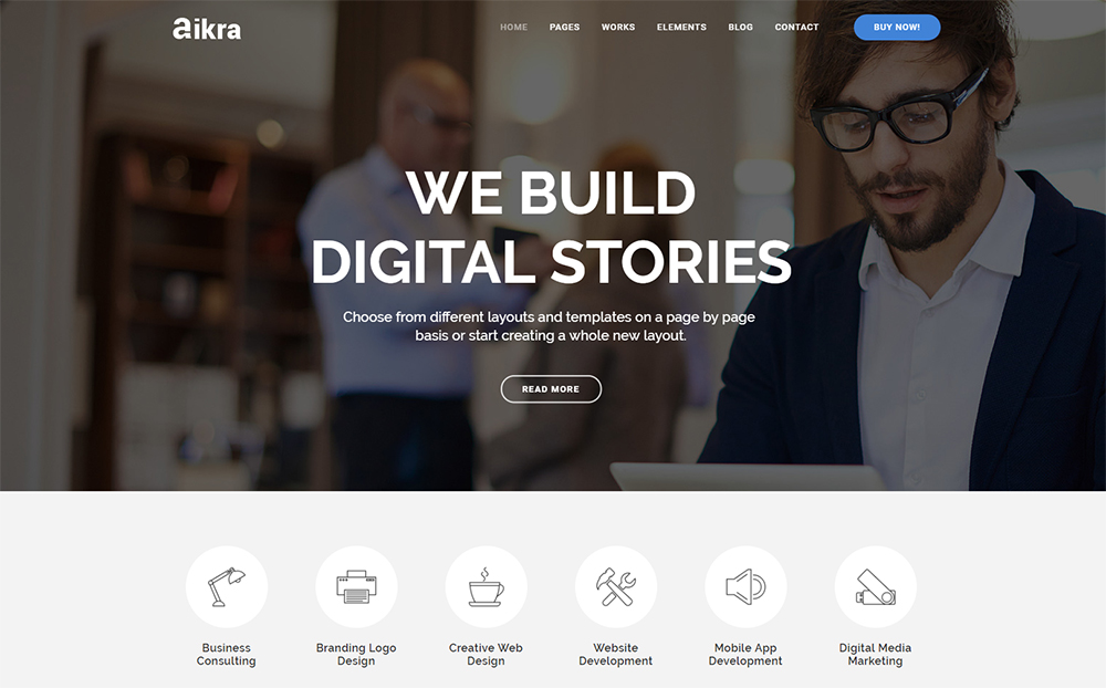 Aikra - Responsive MultiPurpose With Page Builder | Business Joomla Template