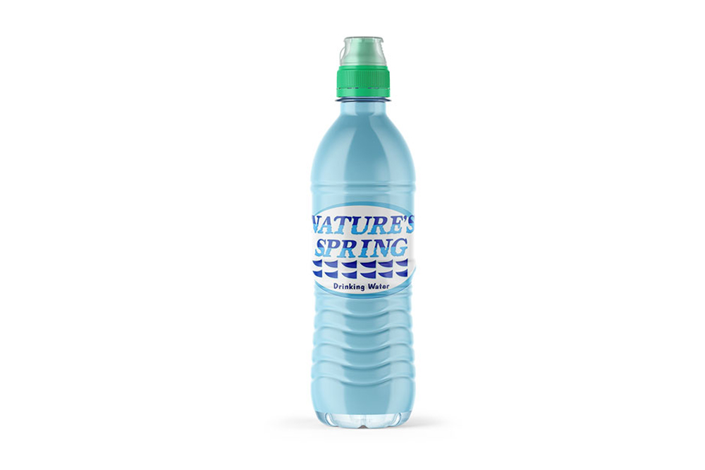 water bottle mockup