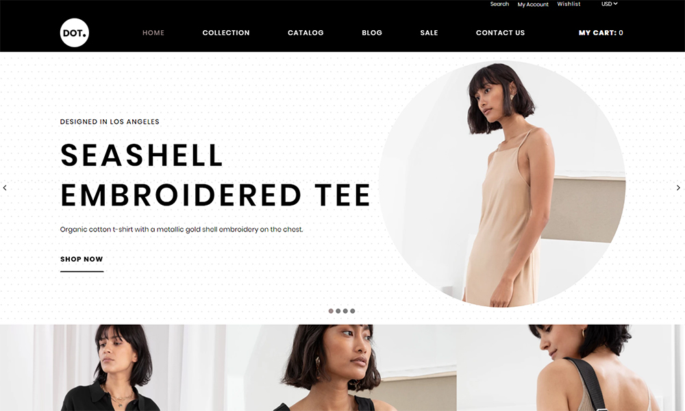 DOT. - Women's Fashion & Clothing eCommerce Elegant Shopify Theme