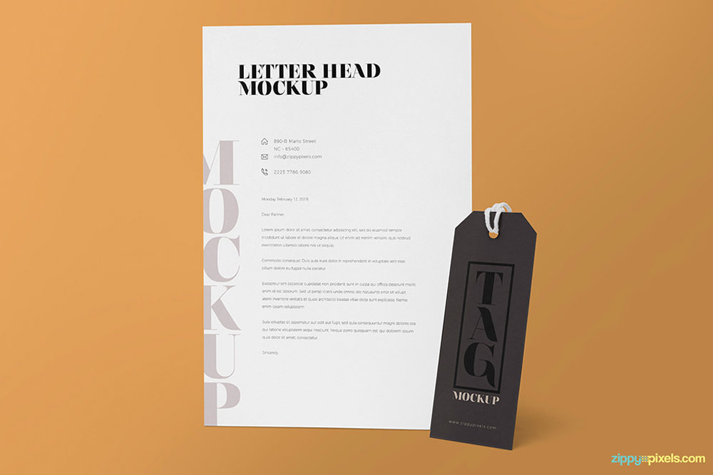 letterhead mockup