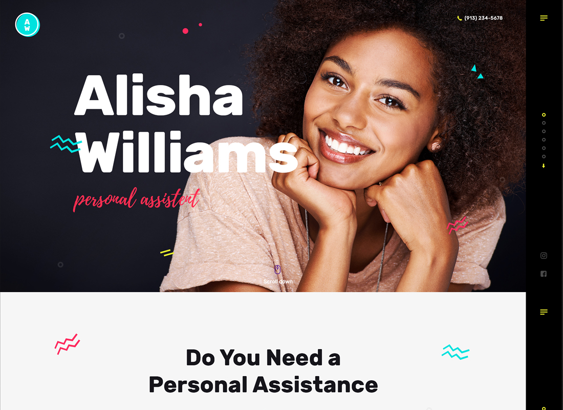 A.Williams - A Personal Assistant & Administrative Services WordPress Theme