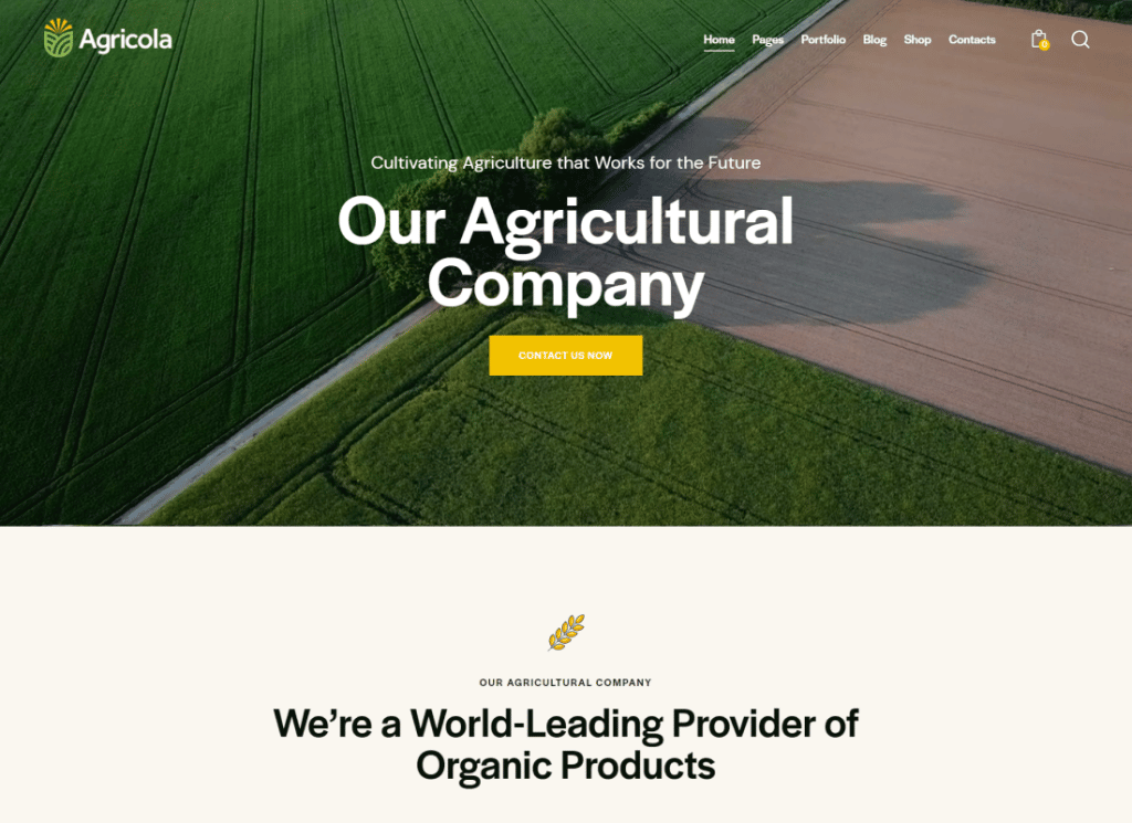 Agricola | Agriculture and Organic Farm WordPress Theme