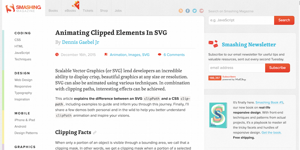Animating Clipped Elements In SVG – Smashing Magazine