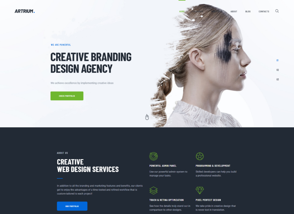 Artrium - Creative Agency & Web Studio WordPress Theme