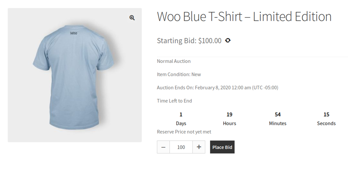 User-Friendly WooCommerce Auction for Bidding