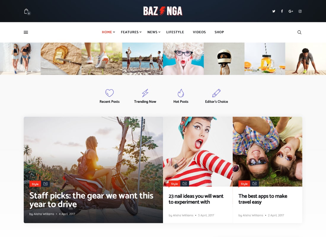Bazinga | Modern Magazine & Viral Blog WordPress Theme