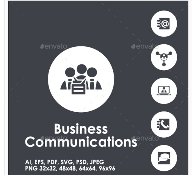 Business Communication Icons