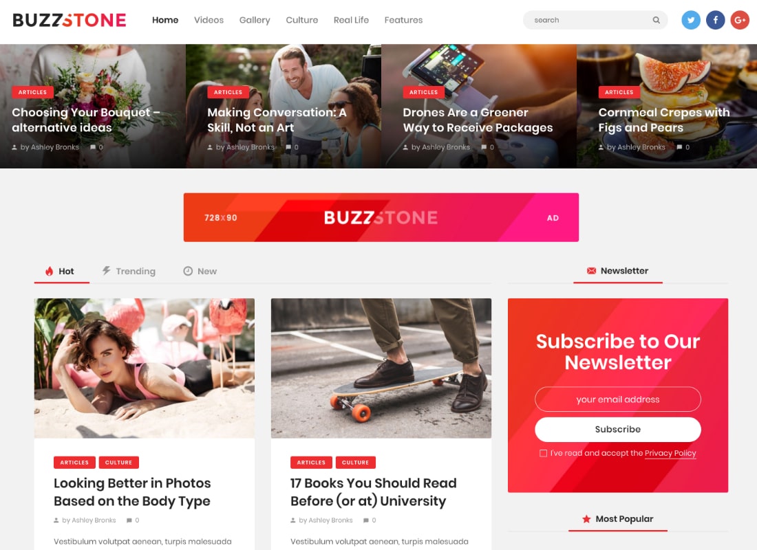 Buzz Stone | Magazine & Viral Blog WordPress Theme