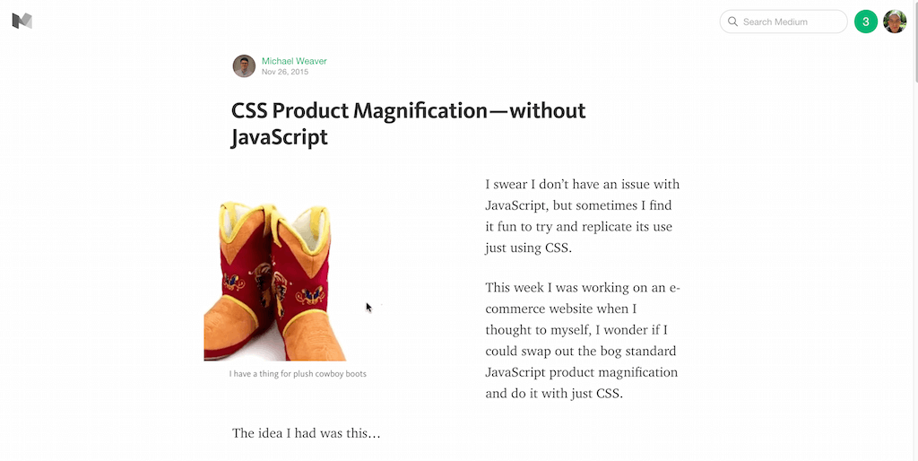 CSS Product Magnification — without JavaScript — Medium