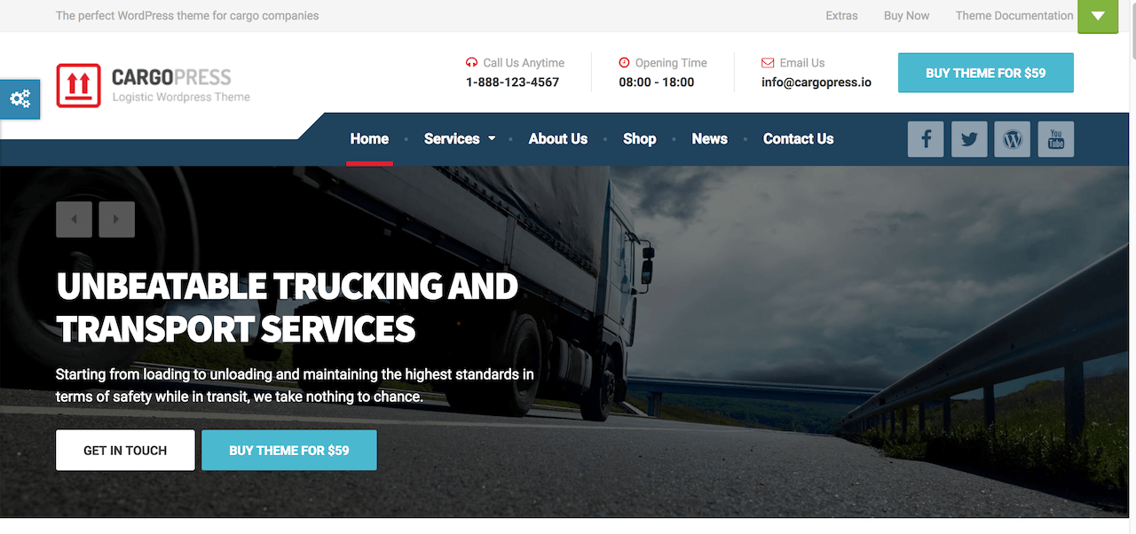 CargoPress – Logistics WordPress Theme Demo