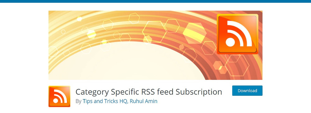 Category Specific RSS Feed Subscription