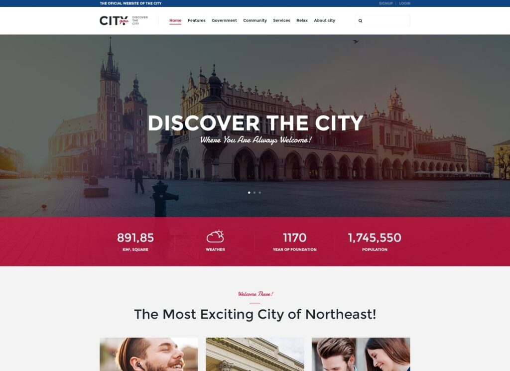 City Government | City Government & Municipal Portal Political WordPress Theme