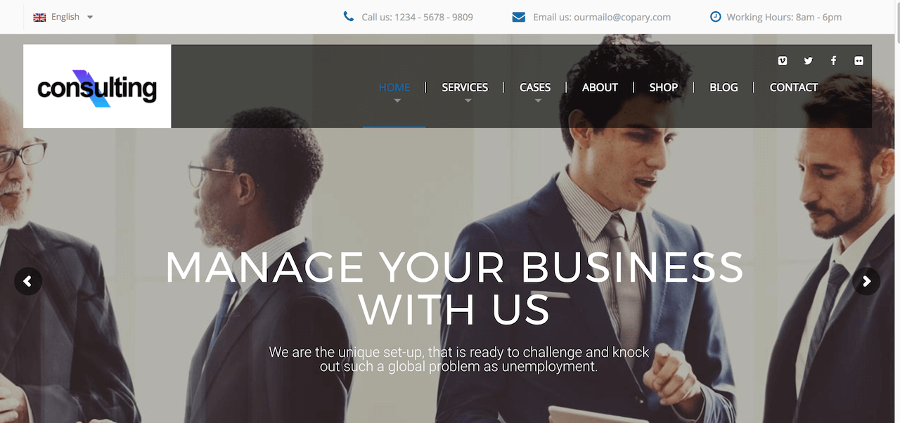 Consulting - Corporate and Business WordPress Theme