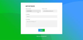 Contact Form v11 UI snippet