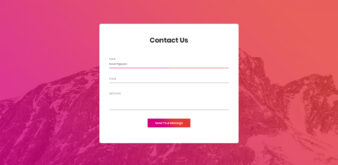 Contact Form v2 UI snippet