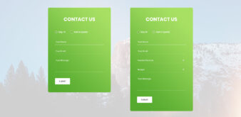 Contact Form v3 UI snippet