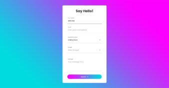 Contact Form v4 UI snippet