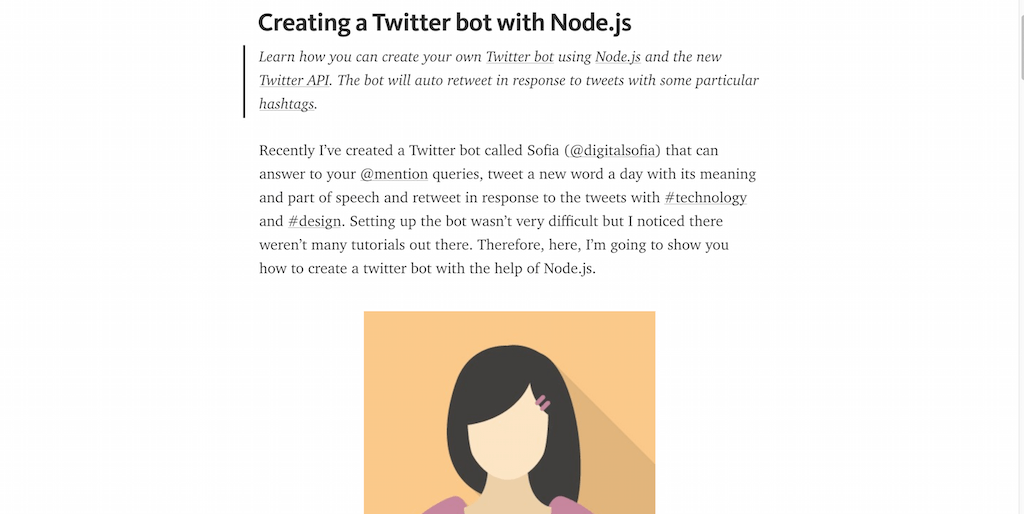Creating a Twitter bot with Node