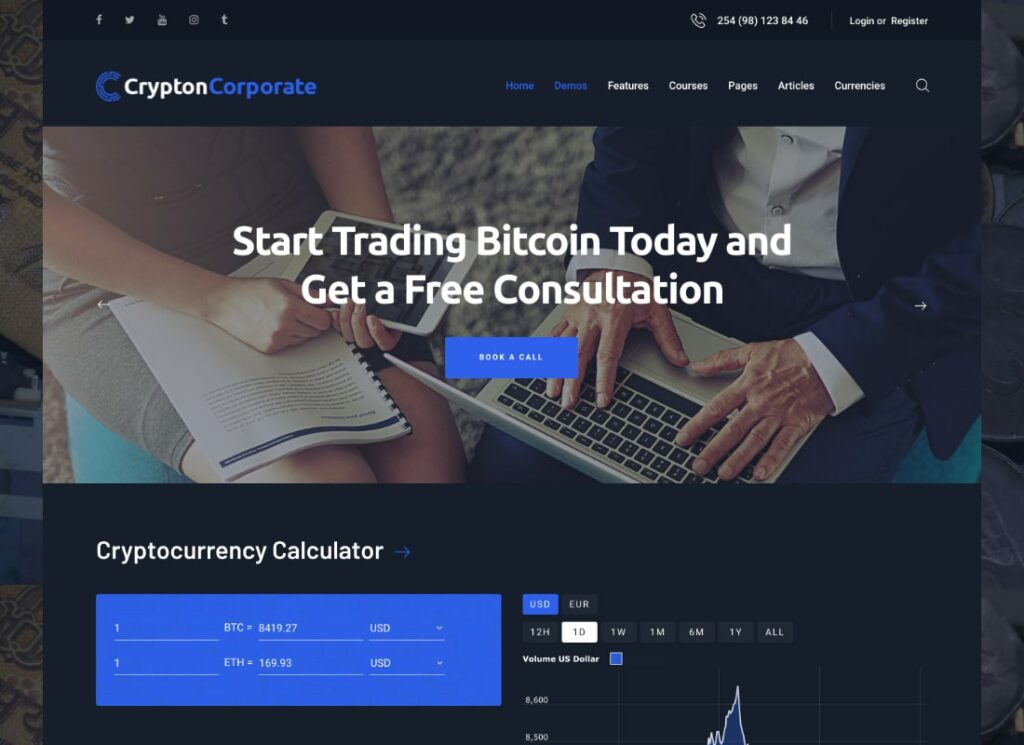 Crypton | A Multi-Purpose Cryptocurrency & ICO WordPress Theme