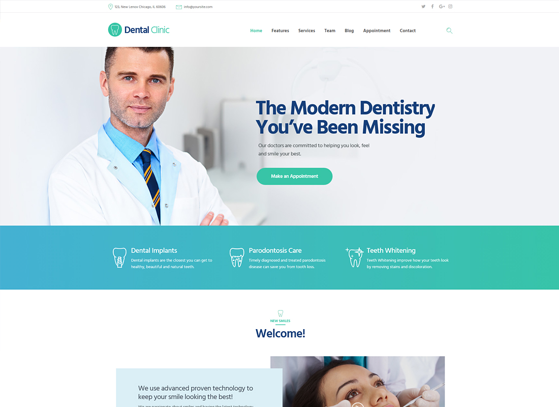 Dental Clinic | Medicine & Healthcare WordPress Theme