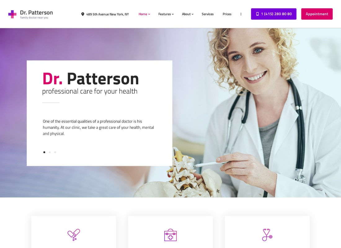 Dr.Patterson | Medicine & Healthcare WordPress Theme
