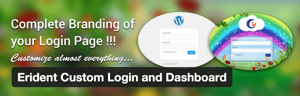 Erident Custom Login and Dashboard — WordPress Plugins