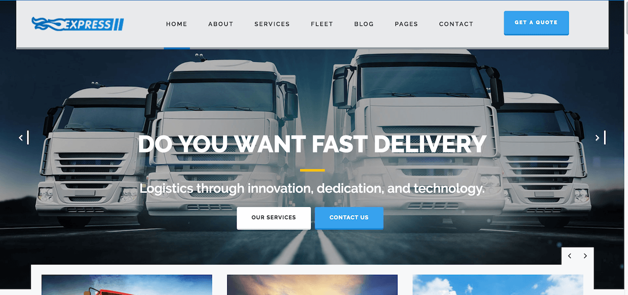Express Logistics – Transport Logistics WP Theme – Just another WordPress site