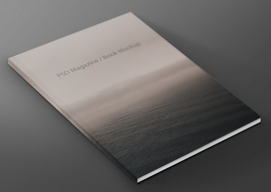 FREE Magazine : Book Front Cover Mock-up Template